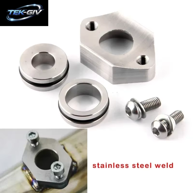 Aluminium Edelstahl Kartensensor Flansch Ladeluftkühler Rohr Für Audi A4 MK4 VW Jetta Golf Beetle 1.8T Adp05