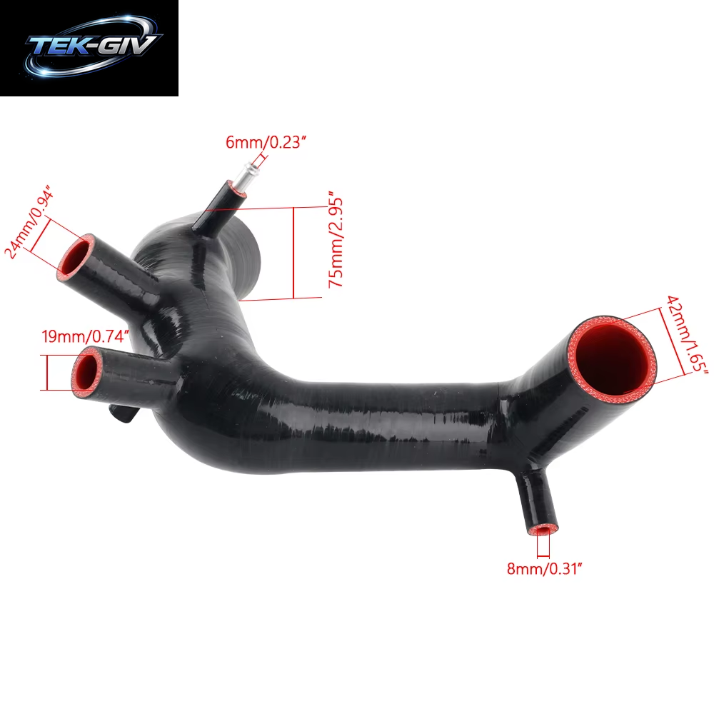 Einlass Lufteinlass Kit Schlauch Turbine Einlass Silikon Rohr Schwarz Fit Für Audi TT Golf Jetta Beetle MK4 1,8 T K03 K03S