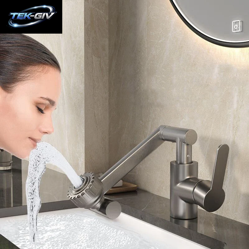 Becken Wasserhahn Heiße Und Kalte Waschbecken Haushalt Badezimmer Multi-Funktion Booster Universal Rotierenden Wasserhahn Küche Universal