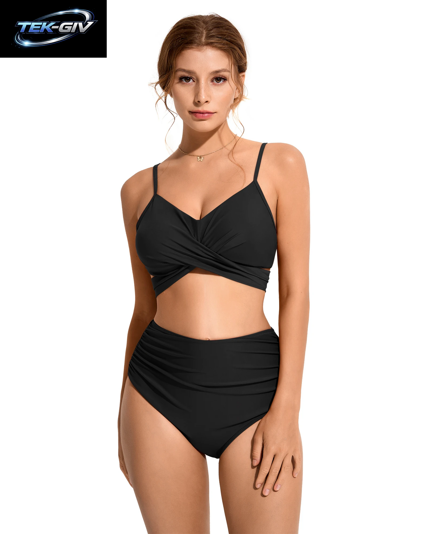 Push-Up Bikini Damen Badeanzüge 2026 Sexy Bademode Brasilianisches Bikini-Set Hohe Taille Biquini Schwimmanzüge Einfarbige Strandkleidung