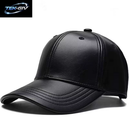 Unisex Solide Männer Frauen Baseball Kappe PU Leder Hip Hop Snapback Caps Für Männer Frauen Baseball Caps Einstellbare Sonnenhut Trucker Hüte