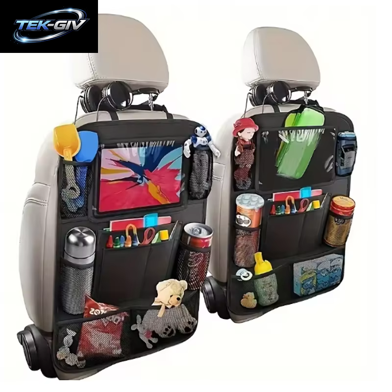 Auto-Rücksitz-Organizer Mit Touchscreen, Tablet-Halter, Automatischer Aufbewahrungstaschenschutz Für Reisen