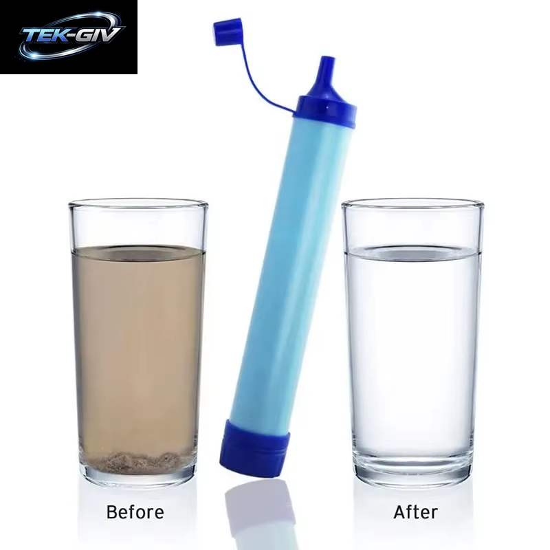 Outdoor Mini Wasserfilter Stroh Camping Reinigung Tragbarer Wanderwasserreiniger Für Überleben Oder Notfallbedarf