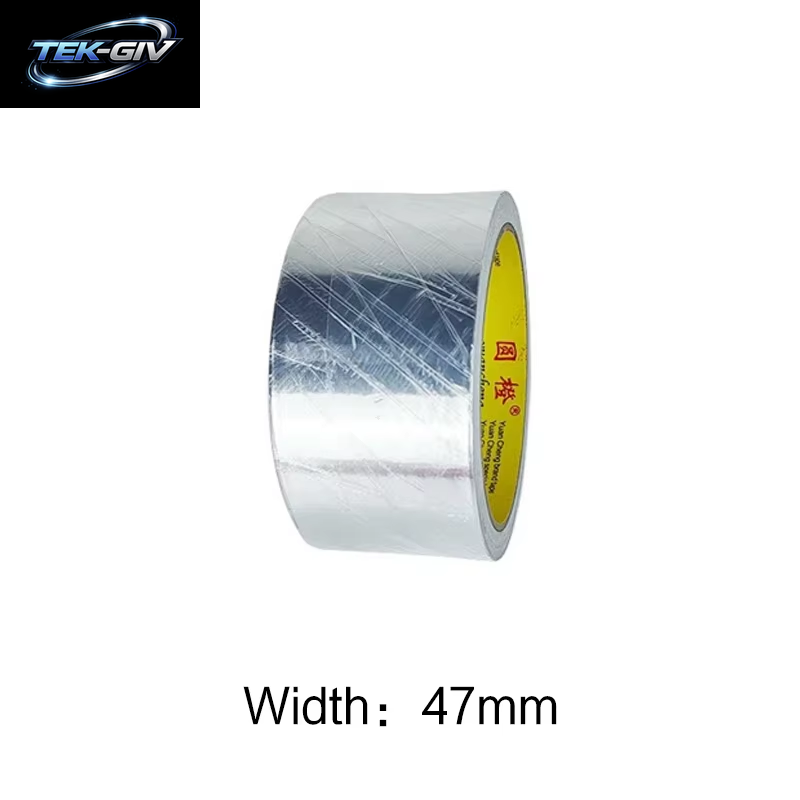 Hohe Temperaturbeständigkeit Aluminiumfolie Klebeband Küchenrohr Reparaturband Klebstoff Dichtungsfolie Wärmedämmung Auslaufsicheres Klebeband