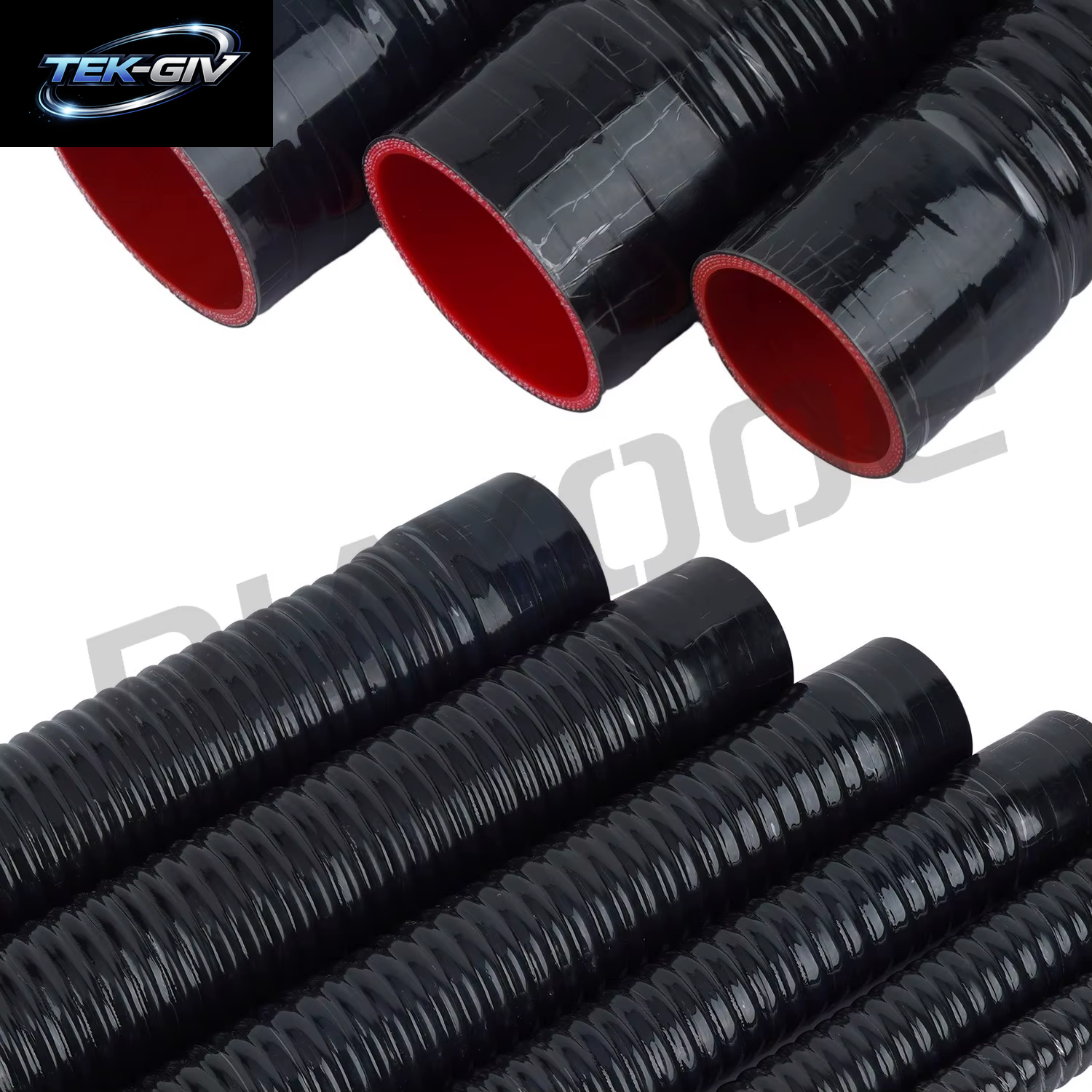 500 Mm Flexibler Silikonschlauch ID28 30, 32, 34, 36, 38, 40, 42, 51 57 63 70 76 80 83 Mm Universal-Lufteinlassrohr-Kühler-Verbindungsrohr