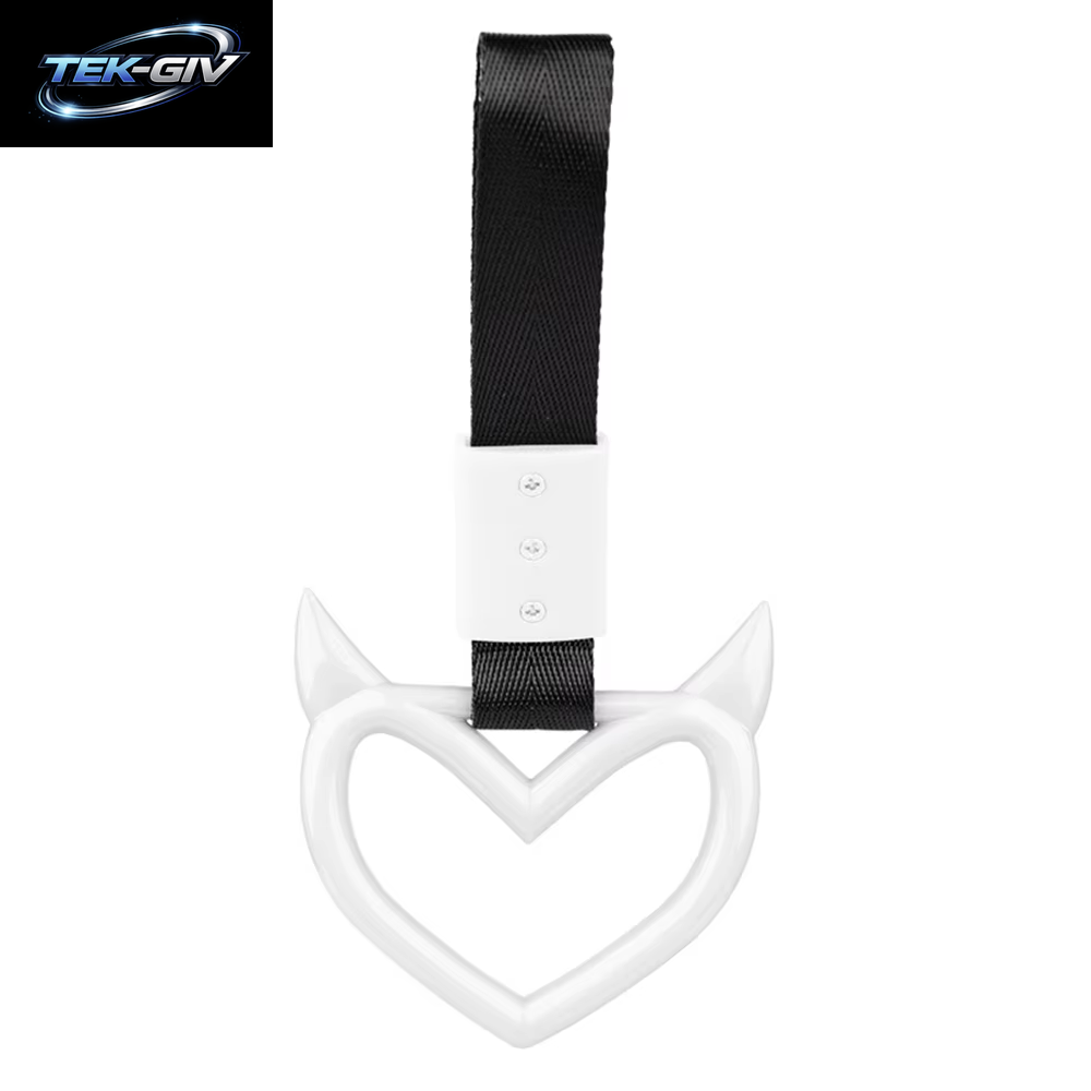 JDM Zurikawa Ring Bus Griff Teufel Herz Modifizierte Racing Griff Hand Strap Loops Stoßstange Bus Auto Drift Charme Auto Zubehör