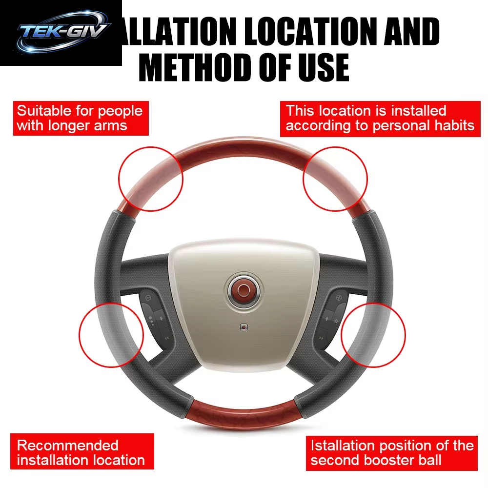 Langlebige Auto Lenkrad Booster Ball Arbeitsersparnis Drehen Spinner Knopf Lager Power Griff Halter Auto Universal Zubehör