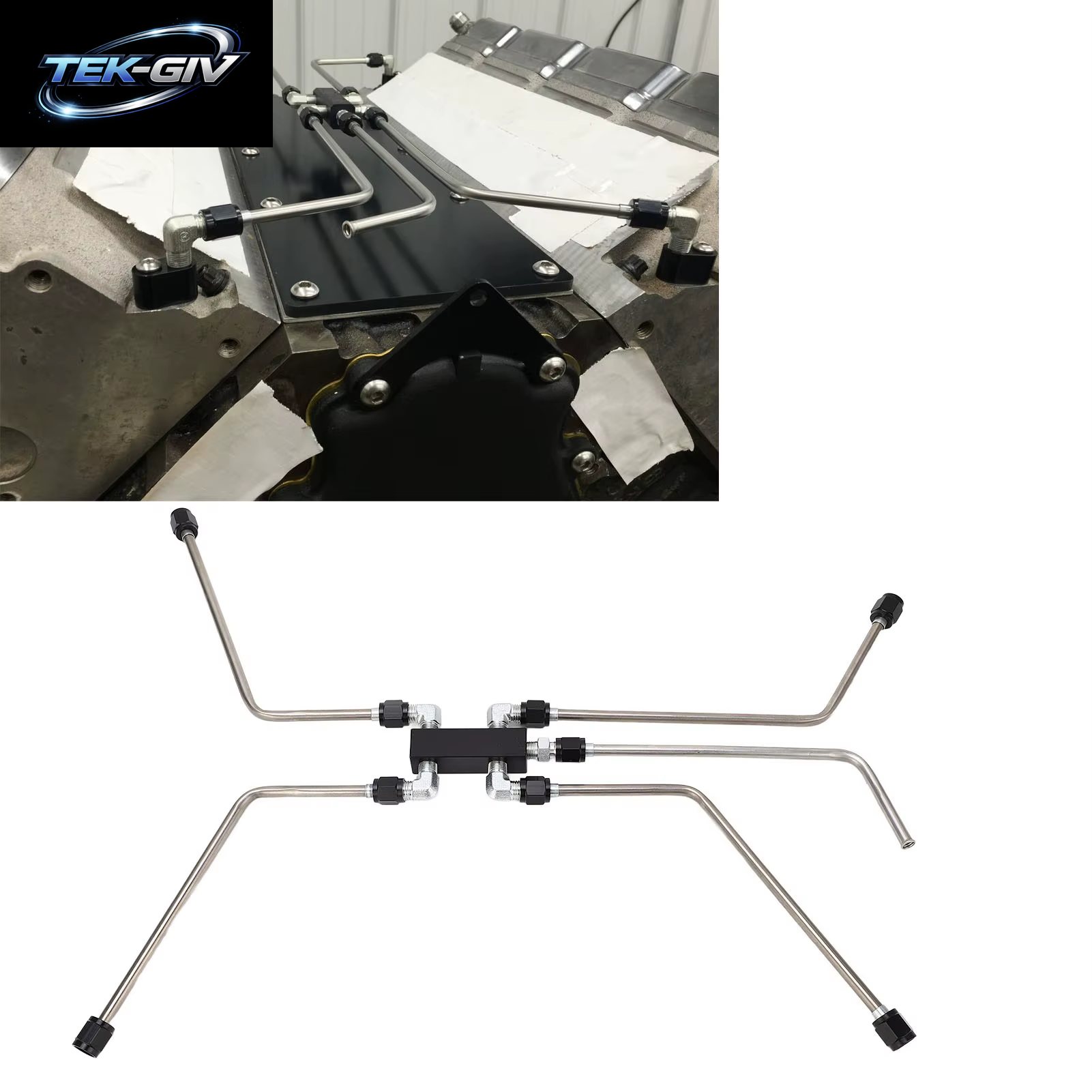 Komplettes Edelstahl-Dampfentlüftungs-Kühlmittel-Crossover-Kit Für Ls1 Ls2 Ls3 Ls6 Ls7 Lsx-Motoren Kühlmittel-Crossover-Dampfentlüftungs-Kit