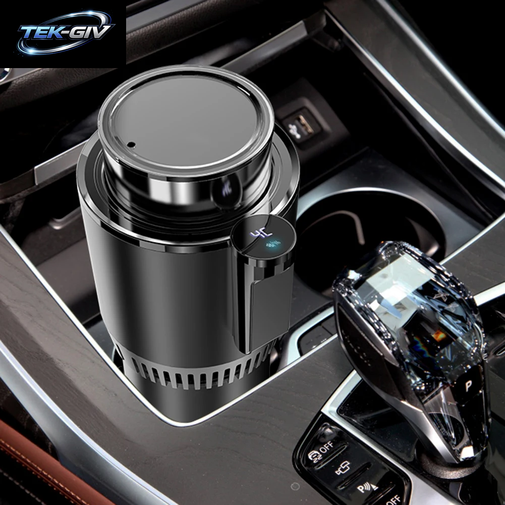 12V Auto Heizung Kühlung Tasse Digital Display 2 in 1 Auto Smart Heißer Kalten Tasse Getränke Halter Schnelle Kühlung Heizung Elektrische Tasse