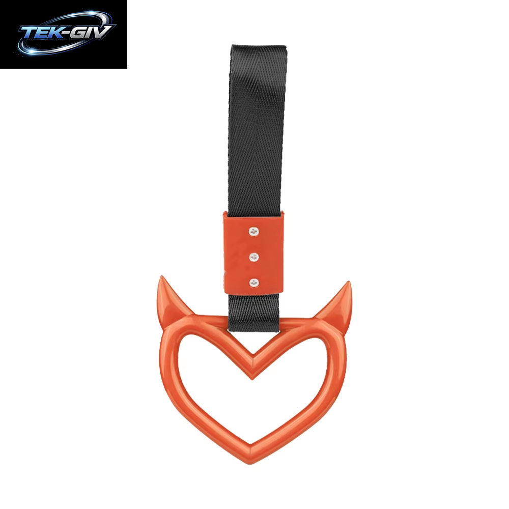 JDM Zurikawa Ring Bus Griff Teufel Herz Modifizierte Racing Griff Hand Strap Loops Stoßstange Bus Auto Drift Charme Auto Zubehör