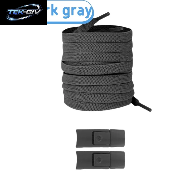 Neu Ohne Krawatten, Elastische Schnürsenkel, Keine Krawatte, Schnürsenkel, Press-Lock-Schnürsenkel, Sneaker, Kinder Und Erwachsene, 8 Mm, Verbreiterte Flache Schnürsenkel Für Schuhe