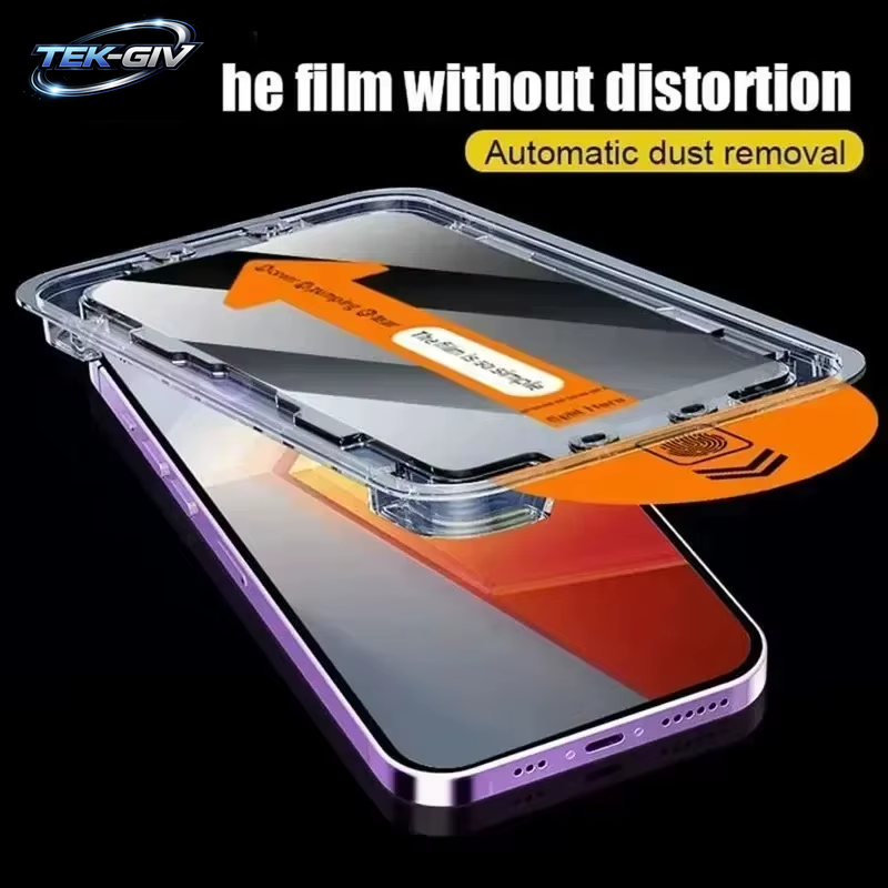 5PCS Staubfreie Privatsphäre Displayschutzfolie Für Iphone 17 17 Air 15 16 14 11 12 13 Pro Max X XR 16E Anti-Spion Glas Einfache Installation Box