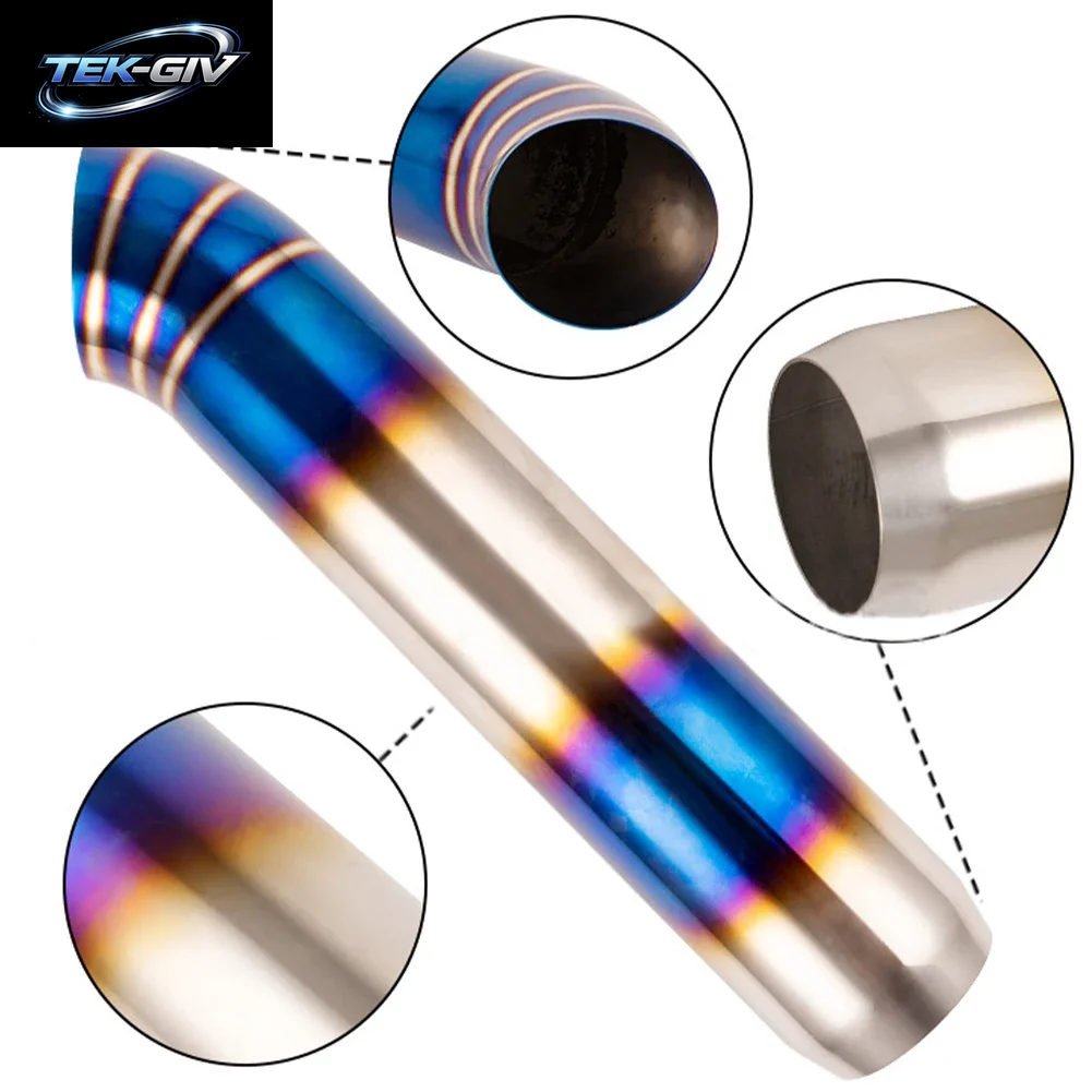 Universelles Hochwertiges Auto-Auspuffrohr Aus Edelstahl, Schalldämpfer-Endrohr 63–76 Mm Für Modifizierte Racing-Auspuffanlagen