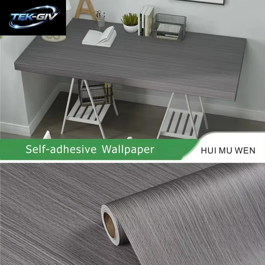 90Cm Breite Holzmaserung Pvc-Tapete Für Tür Kleider Schrank Schrank Tisch Möbel Wasserdichte Selbst Klebende Aufkleber Wohnkultur Film