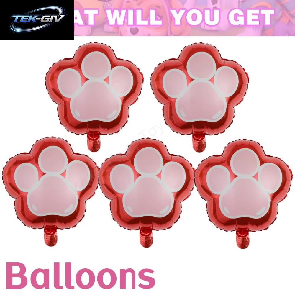 Rosa Paw Patrol Skye Geburtstag Party Dekorationen Skye Folie Latex Ballons Geschirr Teller Hintergrund Für Kinder Mädchen Party Supplies