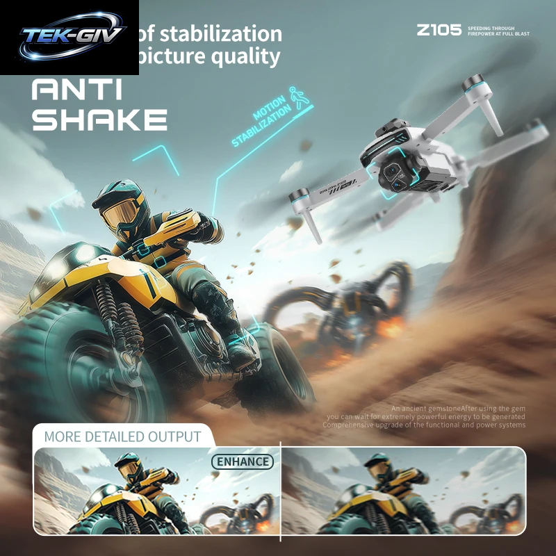 Neue Z105 Drohne 4K Professionelle HD Dual Kamera Optische Fluss Positionierung Fotografie Bürstenlosen Faltbaren Großen Bildschirm RC Quadcopter