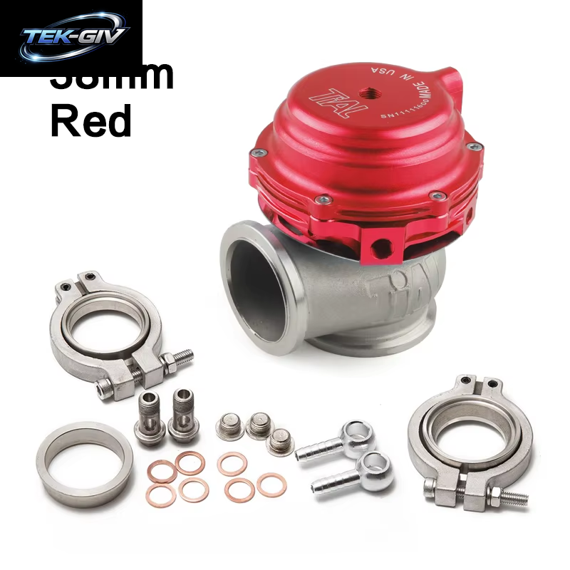 Universelles 38 Mm Externes Wastegate Mit V-Band, Flansch-Turbo-Wastegate Für Supercharge-Turbo-Verteiler Mit Logo MV-S 38 Mm Wastegate