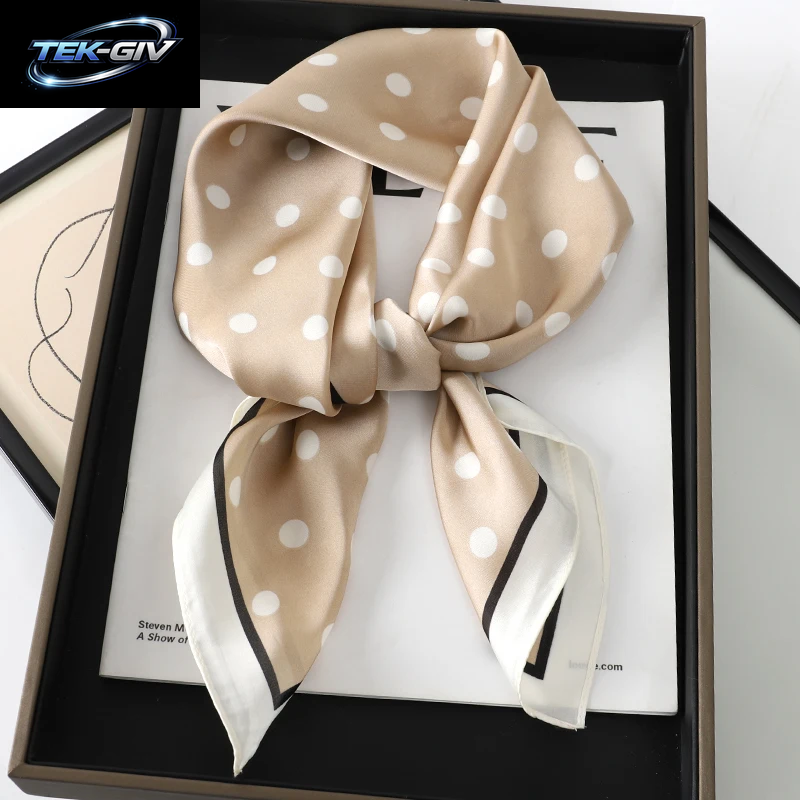 60 Farben Luxus-Schal Für Damen 70*70Cm Seidengefühl Quadratisches Haartuch Foulard Satin-Schal Großformatiges Kopftuch Hijab Taschentuch