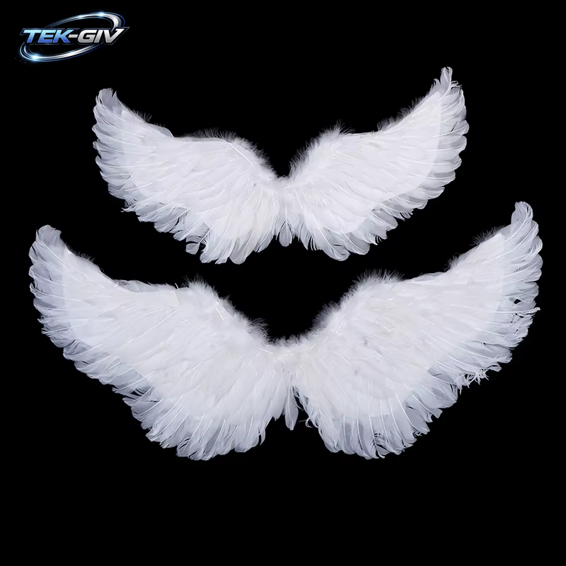 Kinder Erwachsene Party Schwalbe Weiße Engel Feder Flügel Halo Zauberstäbe Cosplay Elastische Riemen Hochzeit Halloween Weihnachten Geburtstag