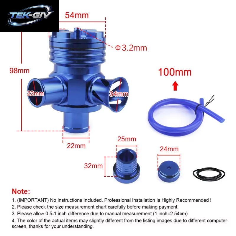 Abblasventil S Umsteller Turbo BOV Boost Für VW Audi 1.8T Golf Jetta New Beetle Passat A4, TT BOVT0011 Mit Logo Und Nicht Logo