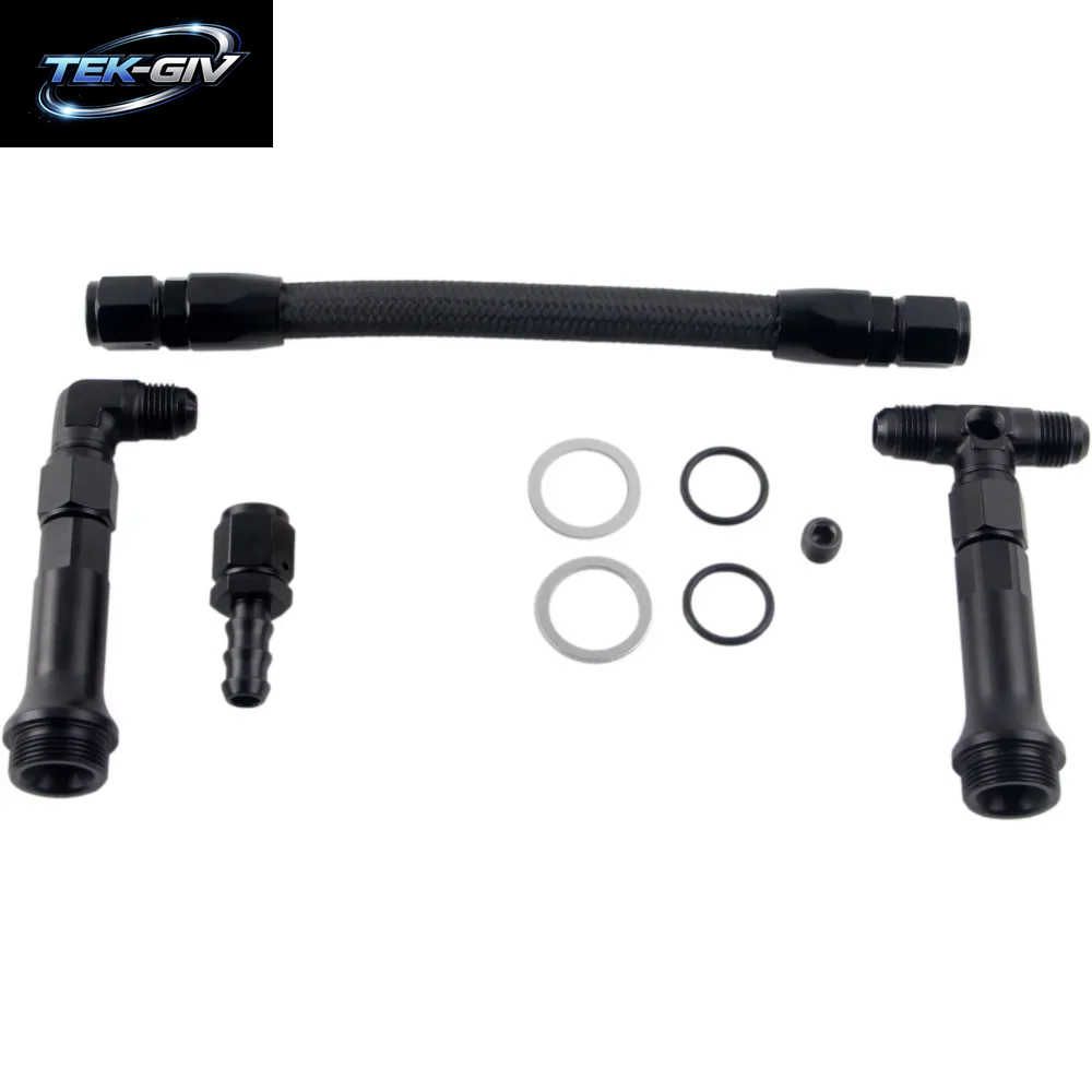 Vergaser Dual Inlet Line Kit Edelstahl Geflochten An6 Dual Feed Vergaser Kraftstoff Leitung Doppel Pumpe Für Holley Vergaser