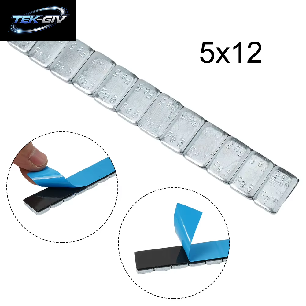 60G Gegengewicht Block Mit Selbst Klebendem Gummi Rad Chassis Gegengewicht Rad Ausgleichs Block Gewicht Eisen Rad Reifen Ausgleicher