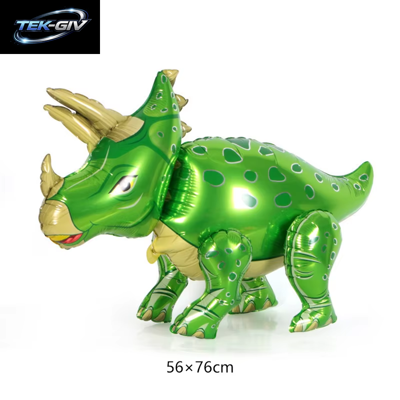 3D Stehender Dinosaurier Ballon Cartoon T Rex Dino Folienballon Für Party Dekoration Kindergeburtstag Partyzubehör