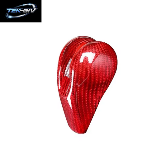 Real Carbon Fiber Auto Getriebe Shift Kopf Abdeckung Trim Für Porsche MACAN 718 911 Panamera 970 Cayman Boxster 2009-2021 Auto Zubehör