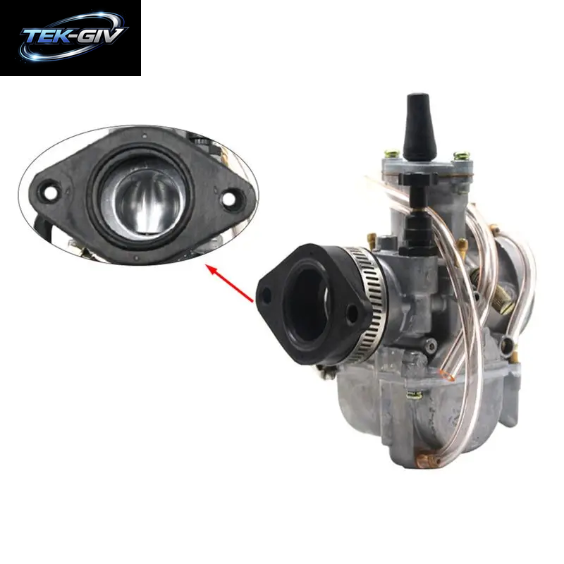 Motorrad Vergaser Adapter Inlet Intake Rohr Gummi Matte Fit Auf PWK 28/30Mm 32/34Mm