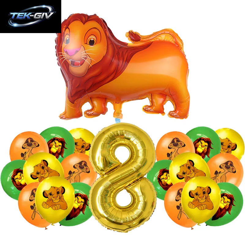 Disney Der König Der Löwen Geburtstag Party Dekoration Neue Teller Tassen Servietten Tischdecke König Löwe Geburtstag Ballon Party Favor Ballon