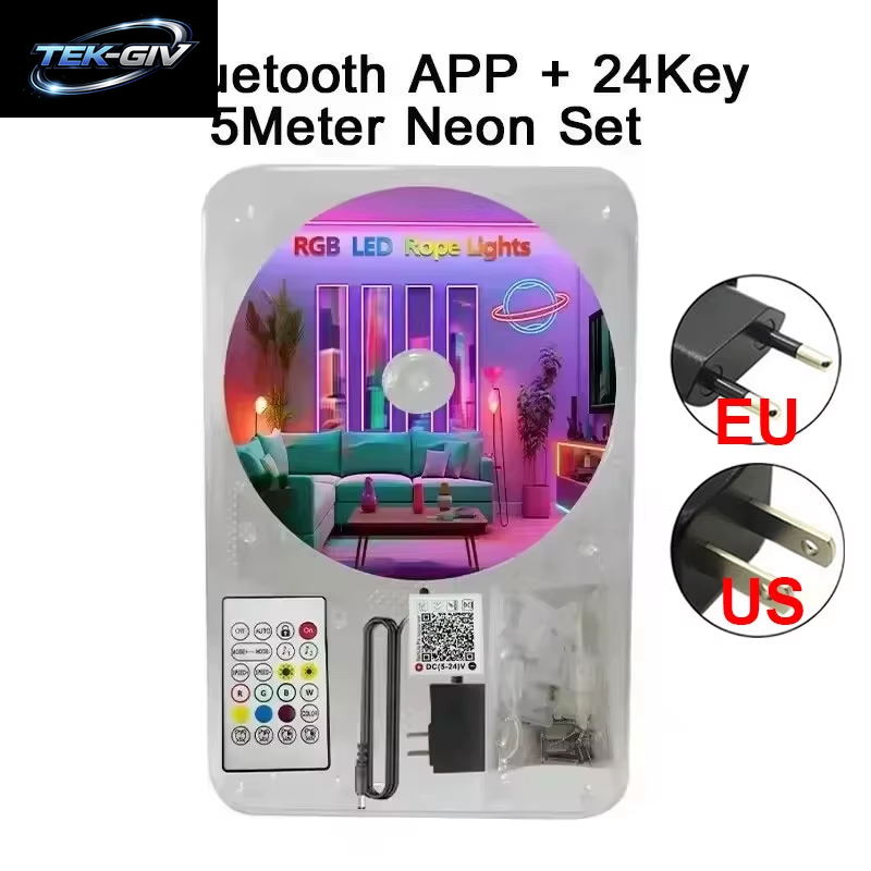 DC24V Silikon RGB Neon Led-Lichtstreifen Für Kinderzimmerbeleuchtung Bluetooth App-Steuerung 5M 10M 15M 20M 30 Meter Neon-Seilband