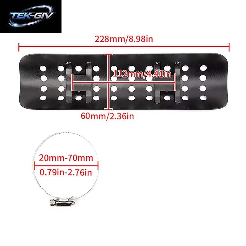 Universal Motorrad Auspuff Hitzeschild Abdeckung Schalldämpfer Schutzfolie Moto Zubehör Fit Für Motorrad