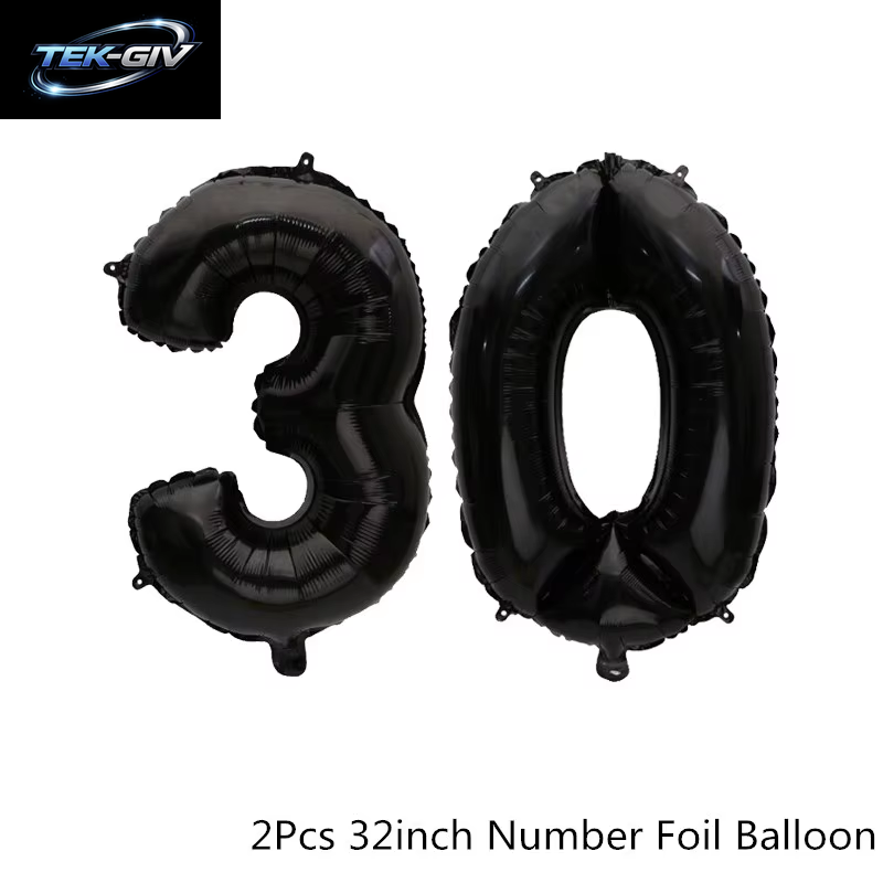 Schwarzgold 30 40 50 60 Jahre Geburtstag Latexballons Erwachsene Männer Frauen Alles Gute Zum Geburtstag Party Dekor Hochzeit 30. Jahrestag Zubehör