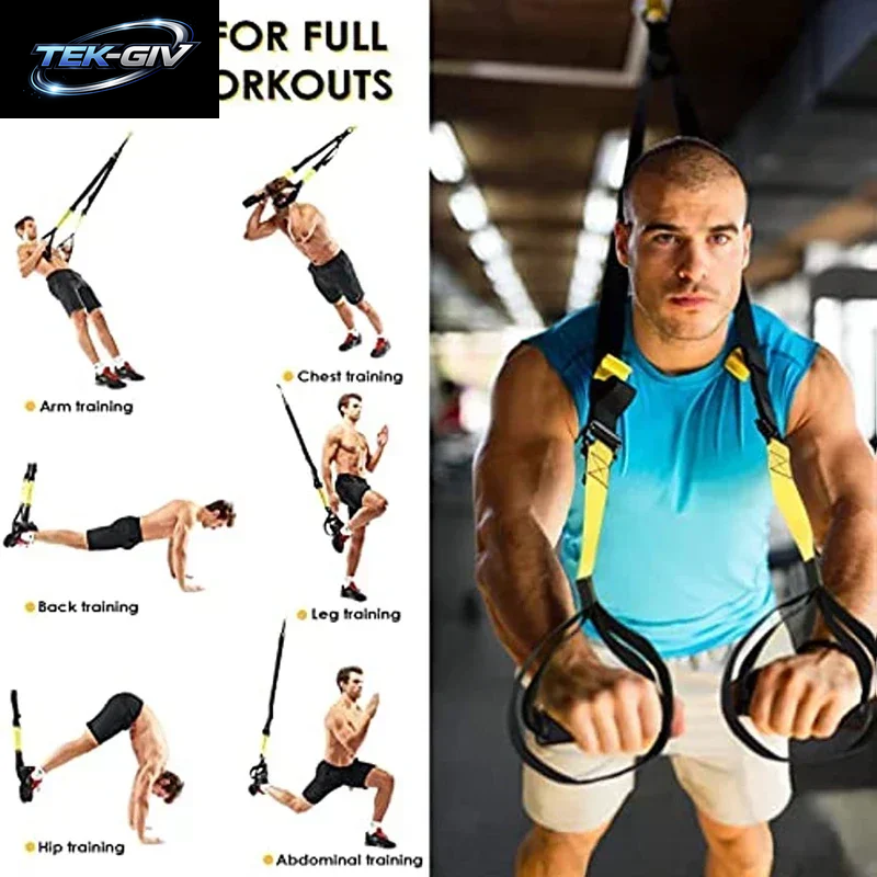 Neue 1-Set Suspension Training Strap Fitness Kraft Power Suspension Trainer Yoga Strap Wand Halterung Professionelle Trx Spanner