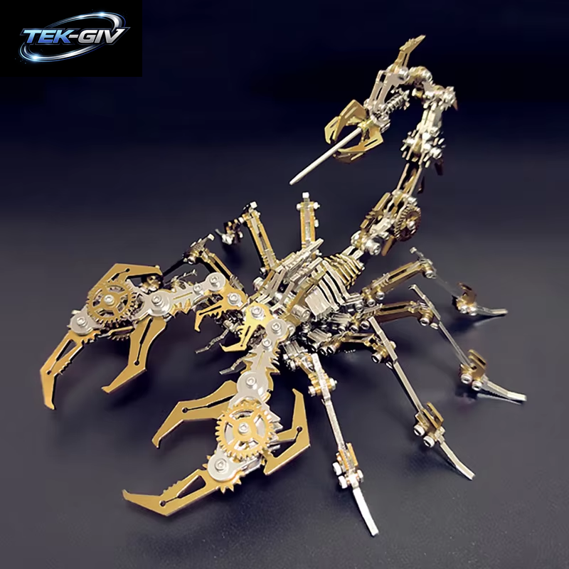 Skorpion-Modellspielzeug Aus Edelstahl – Mechanisches 3D-Puzzle, Diy-Montageset, Kreatives Geschenk Für Erwachsene Und Kinder, 380 G