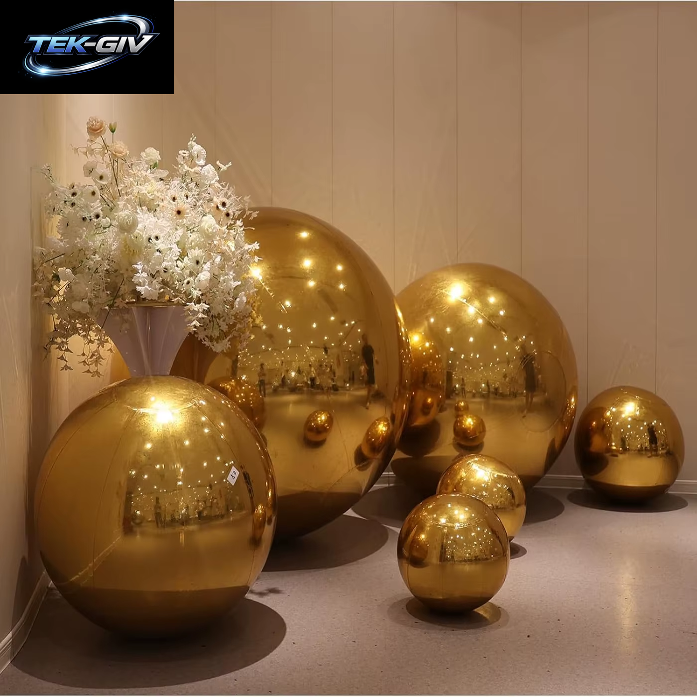10-70 Zoll Gold 4D Runder Folienballon Riesige 4D Rot Silberfolie Helium Luftballons Für Geburtstagsfeier Hochzeit Babyparty Deocr Gl