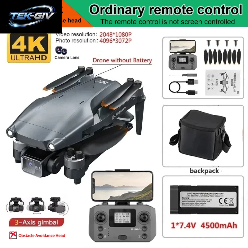 Neue L600 Pro MAX 4K Professionelle Drohne Mit 8K HD Kamera 3-Achsen Gimbal GPS Eders Hindernis Vermeidung 5G WIFI FPV RC Quadcopter Spielzeug