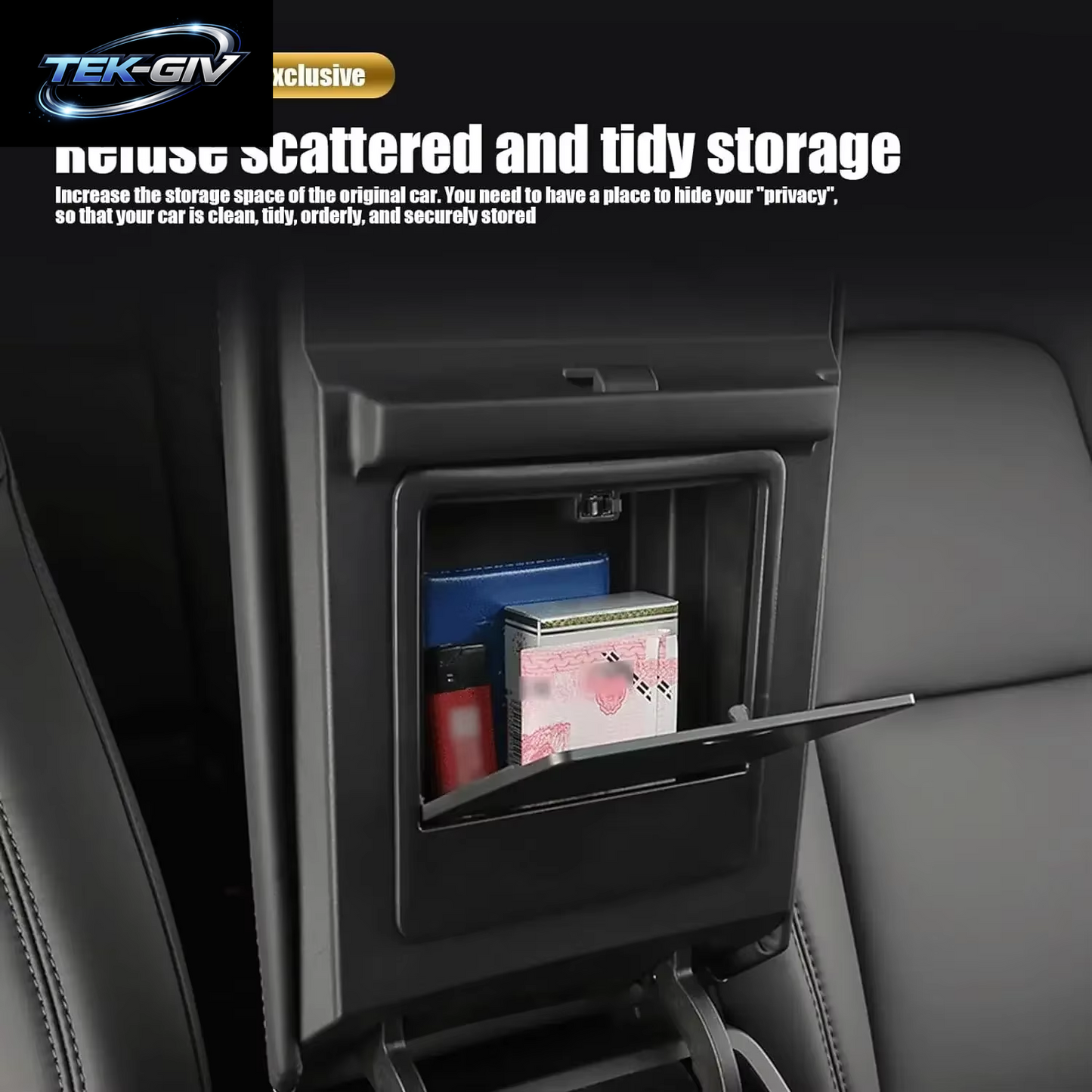 Für Tesla Modell 3 Modell Y 2021 2022 2023 Auto Center Konsole Organizer Armlehne Versteckte Lagerung Box Auto Lagerung Zubehör