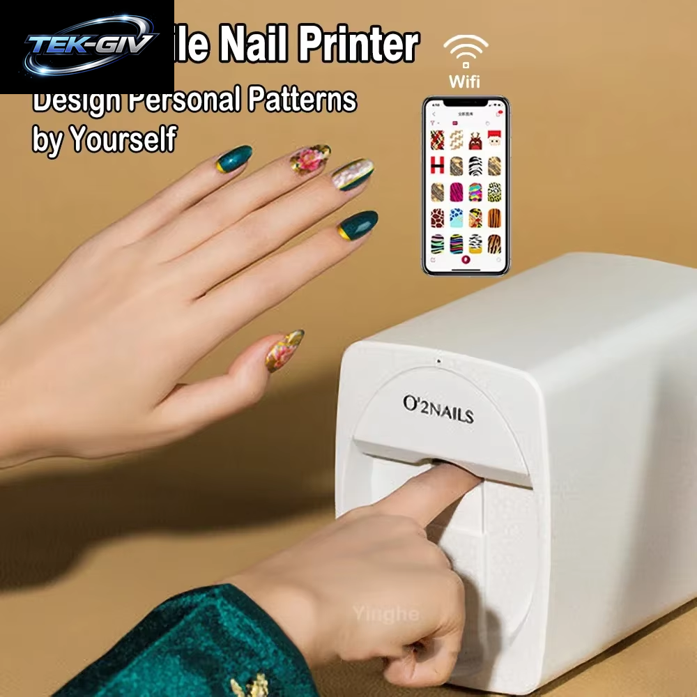 Smart 3D Mobile Nageldrucker M1 Muster Digital Nail Art Drucker Maschine DIY Tragbare H1 Nail Art Ausrüstung Vom Telefon