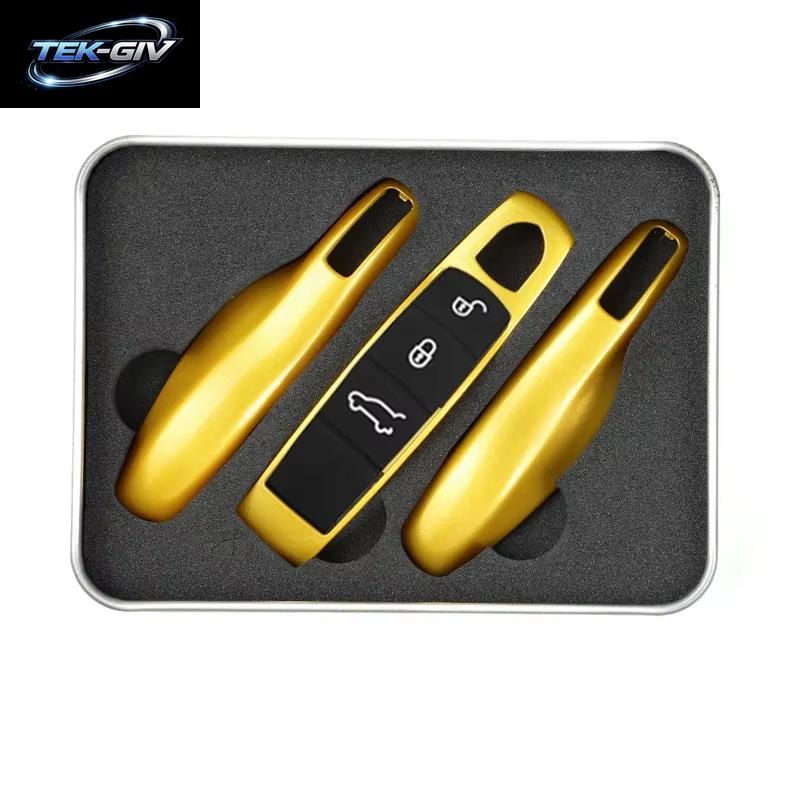 Auto Smart Remote Key Case Fob Abdeckungen Set Shell Für Porsche Panamera Spyder Carrera Macan Boxster Cayman Cayenne 911 970 981 991