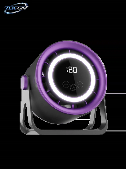 TINSOL 1800 Mah Tragbarer Elektrischer Ventilator Mit Umgebungslicht, Turbo-Mute-Elektroventilator, Tischventilator, Wandmontage, Deckenluftkühler