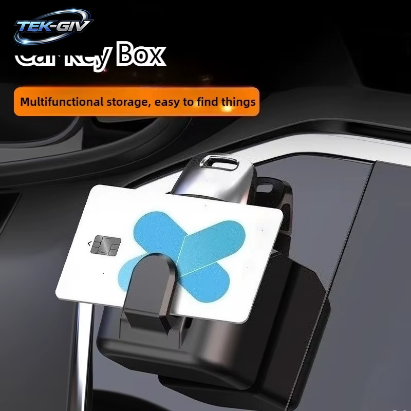 Auto Schlüssel Halter Clip Auto Innen Lagerung Box Dashboard Organizer Klebstoff Halterung Für Karte Schlüssel Rack Universal Fit
