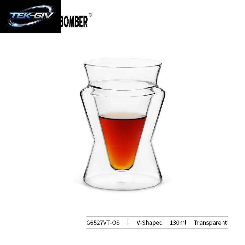 MHW-3BOMBER Doppelwandige Kaffeetasse, 130–160 Ml, Espresso-Gläser, Tassen, Klare, Isolierte Glas-Kaffeetassen Für Latte, Cappuccino, Tee