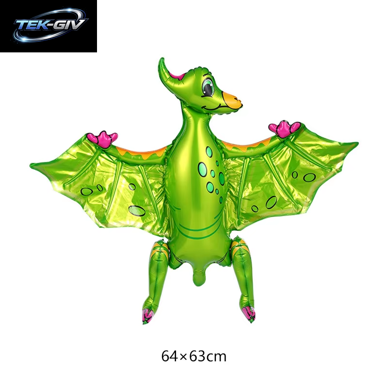 3D Stehender Dinosaurier Ballon Cartoon T Rex Dino Folienballon Für Party Dekoration Kindergeburtstag Partyzubehör