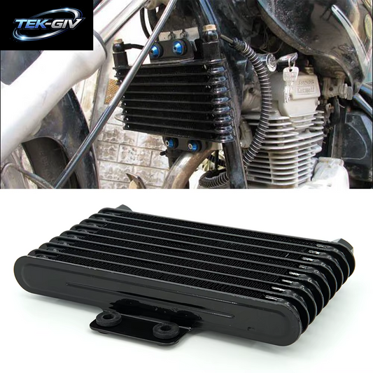 Motorrad Ölkühler Öl Motor Kühler Für 125CC - 250CC Dirt Bike ATV 125Ml Silber SO-10