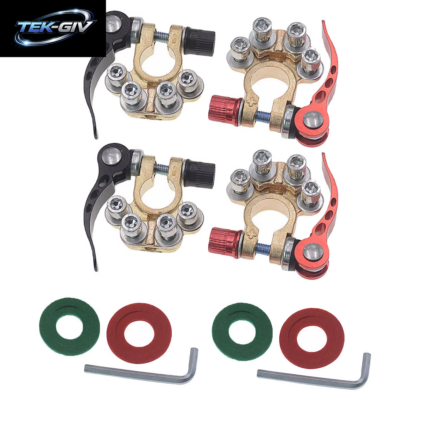 5/10 Stück Autobatterie Schnelltrennklemme Autobatterie-Anschluss-Set Batterie Universal-Kabeladapter Fahrzeug SUV LKW