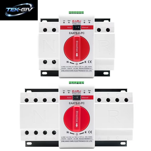 2P 4P 63A 125A ATS PV Dual Power Automatische Transfer Schalter AC220V 400V 50/60Hz Typ MCB Auto Manuelle Sal Schalter Leistungsschalter
