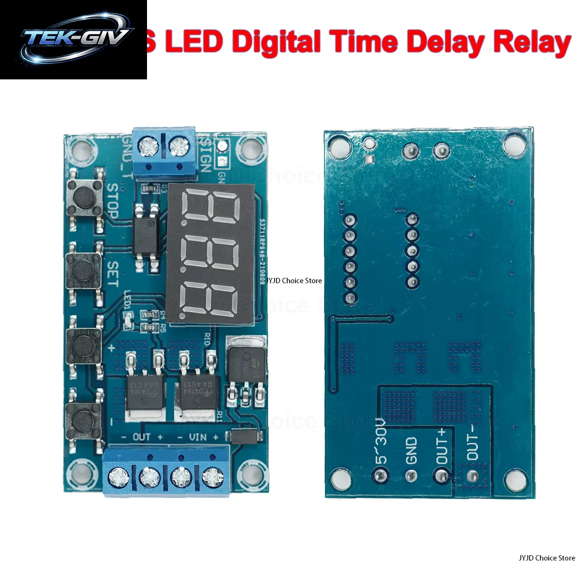 DC 5V-36V Trigger Cycle Delay Timer Switch Turn on off Relaismodul Mit Led-Anzeige, Einstellbares Timer-Modul