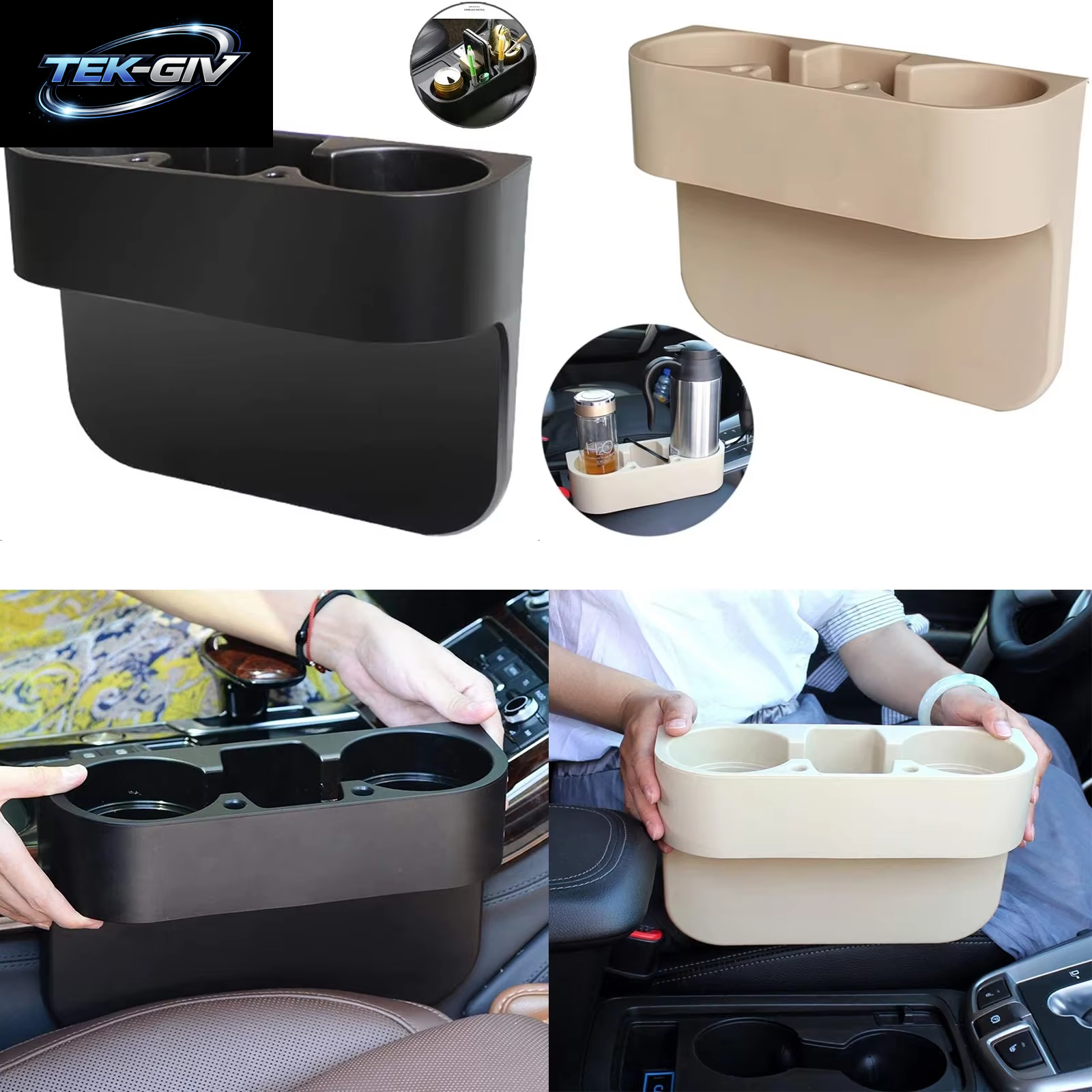 Auto Tasse Halter Auto Sitz Lücke Wasser Tasse Trinken Flasche Kann Telefon Schlüssel Organizer Lagerung Halter Stehen Auto Styling Zubehör