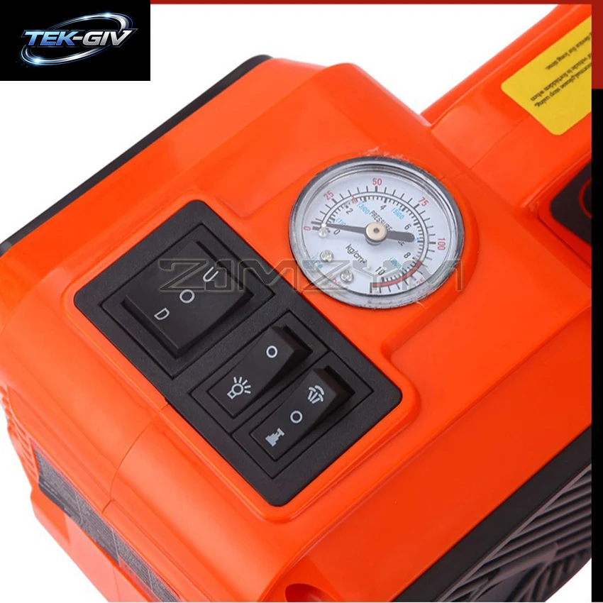 5 Tonnen 4-In-1-Auto-Bodenheber, Elektrischer Hydraulischer Autoheber, 12 V, Mit Luftpumpe, Led-Licht Für Auto-Lkw-Reifenreparaturwerkzeug